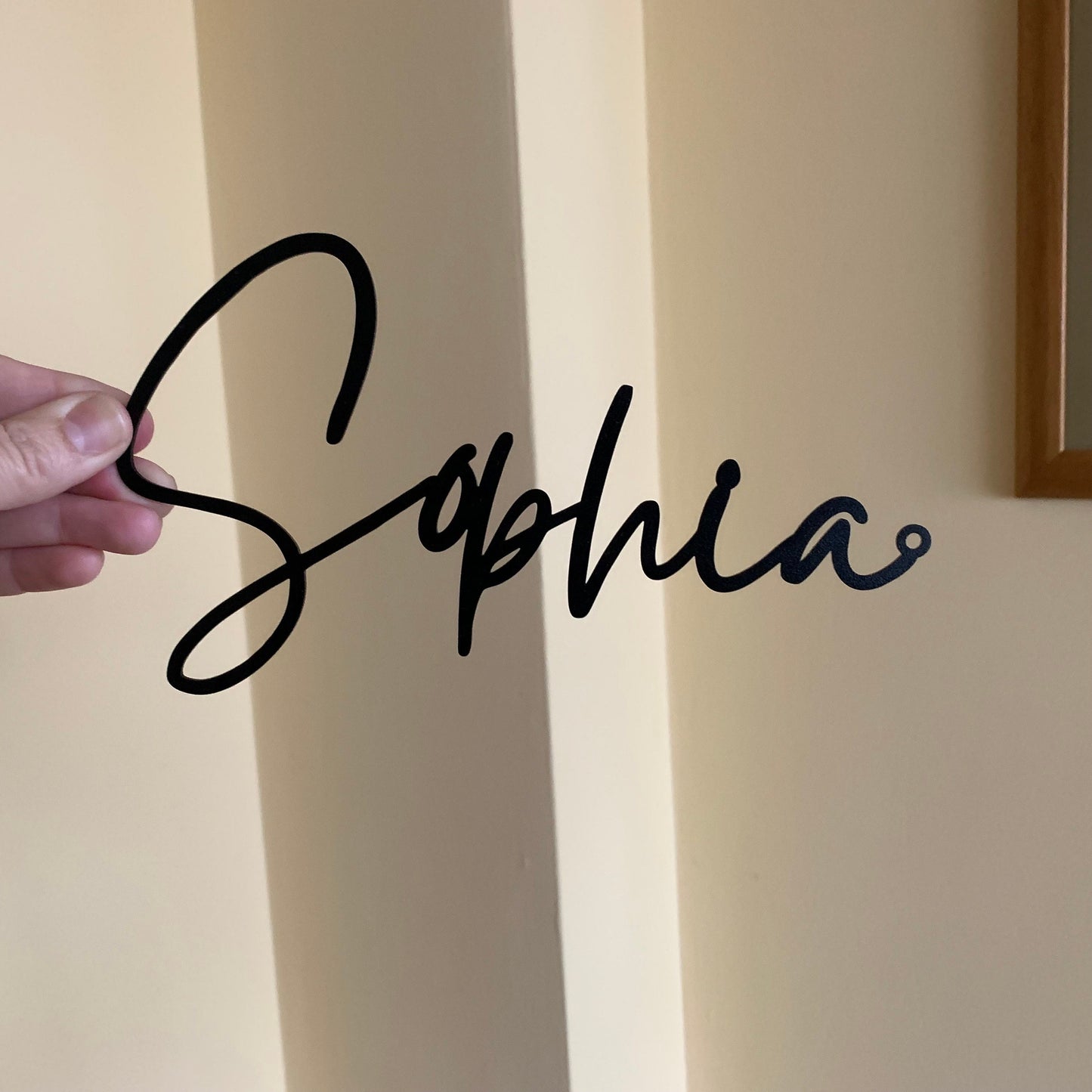 Personalized Script Metal Words