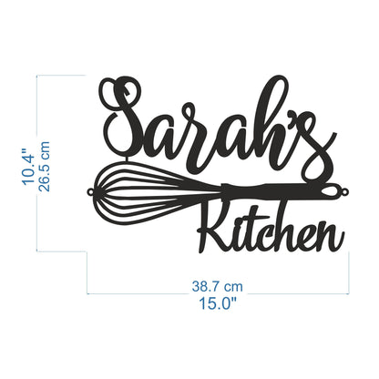Custom Metal Kitchen Sign