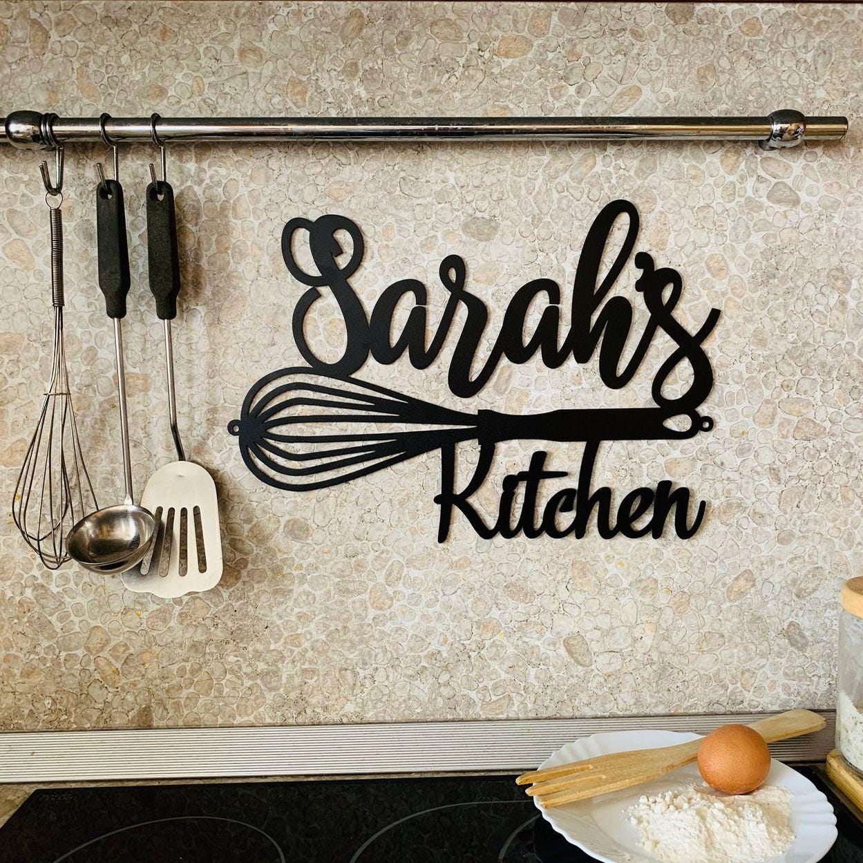 Custom Metal Kitchen Sign