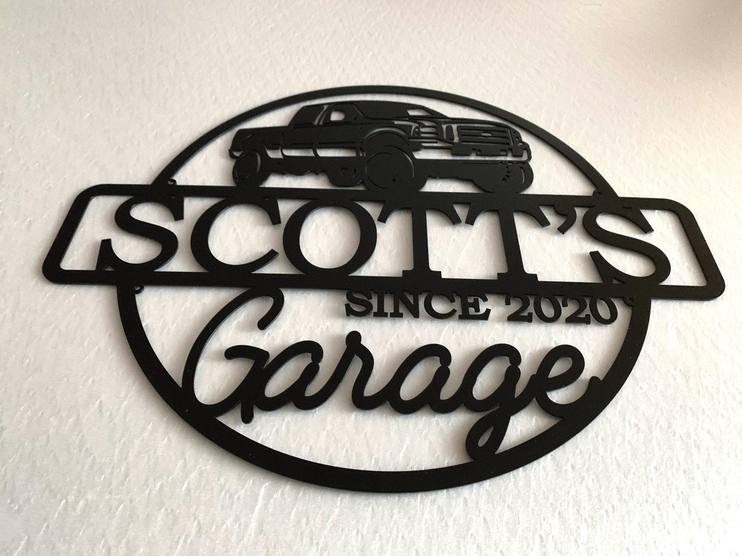 Personalized Metal Garage Sign