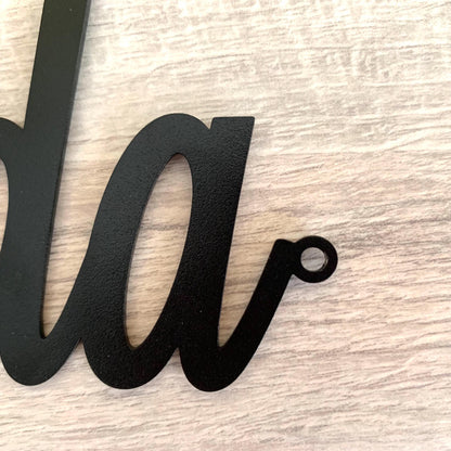 Personalized Metal Name Sign – Custom Wall Letters for Nursery, Wedding, or Home - Laser Cut Metal Word Decor in 6 Colors