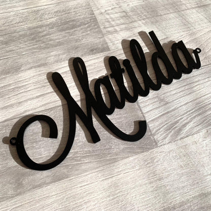 Personalized Metal Name Sign – Custom Wall Letters for Nursery, Wedding, or Home - Laser Cut Metal Word Decor in 6 Colors