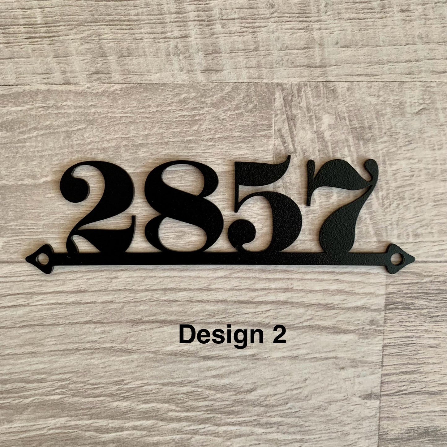 Custom Metal Sign with House Numbers, Personalized Address Numbers & Letters Outdoor Address Sign, Front Door Sign - Modern Metal House Sign