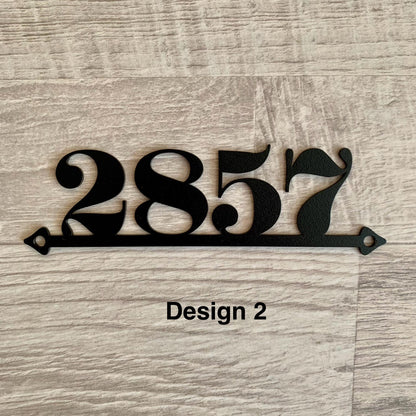 Custom Metal Sign with House Numbers, Personalized Address Numbers & Letters Outdoor Address Sign, Front Door Sign - Modern Metal House Sign