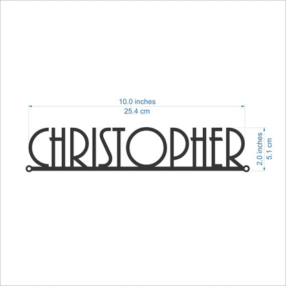 Custom Metal Name Sign – Personalized Business or Office Wall Decor – Modern Steel Word Plaque – Laser Cut Metal Sign for Home or Workspace