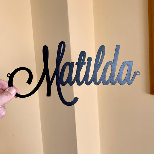 Personalized Metal Name Sign – Custom Wall Letters for Nursery, Wedding, or Home - Laser Cut Metal Word Decor in 6 Colors