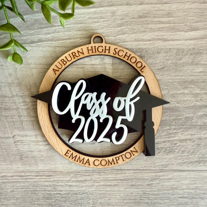 Custom Graduation Name Ornament | Class of 2026 | Personalized High School or University Keepsake