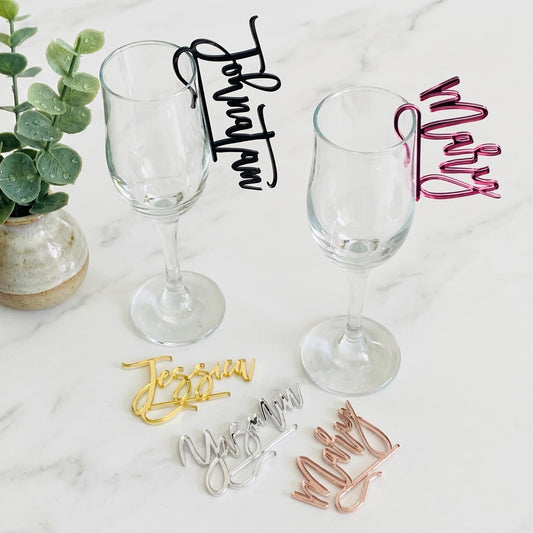 Personalized Cocktail Drink Markers