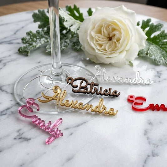 Personalized Wedding Drink Markers