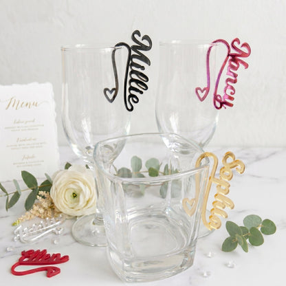 Personalized Valentine’s Day Glass Charms