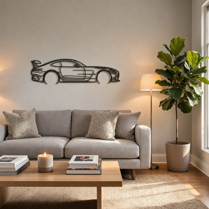 AMG GT Metal Car Silhouette Wall Art
