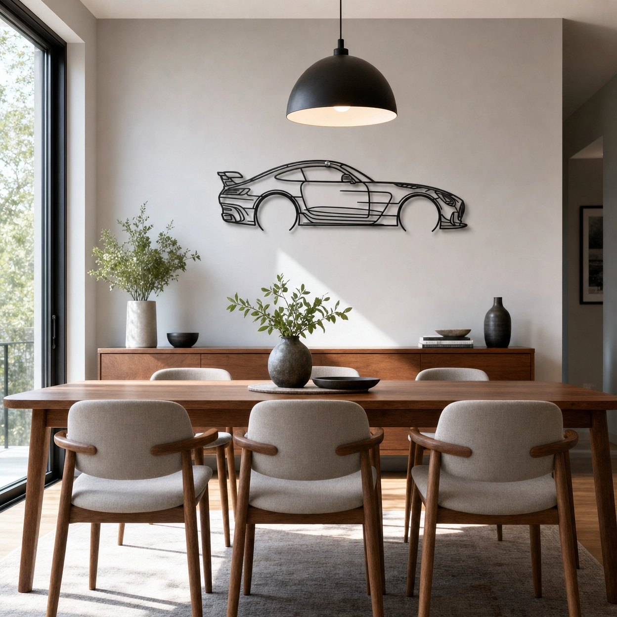 AMG GT Metal Car Silhouette Wall Art