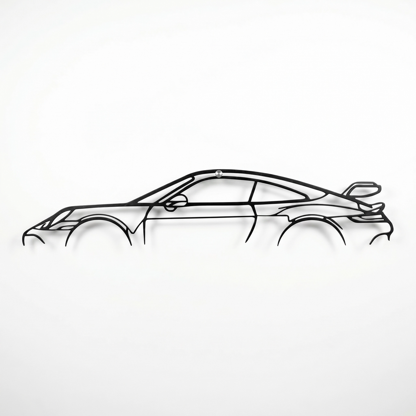 911 GT3 RS Metal Car Silhouette Wall Art