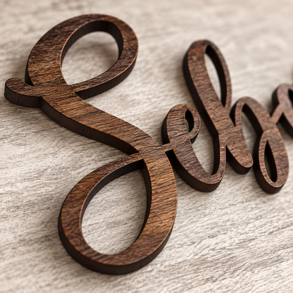 Custom Wood Words -  Personalized Wooden Signs - Rustic Wall Art