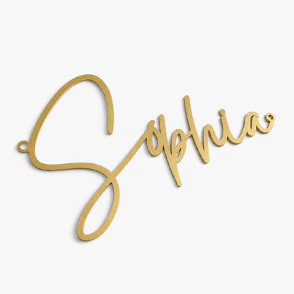 Personalized Metal Name Signs for Home Decor — Custom Fonts