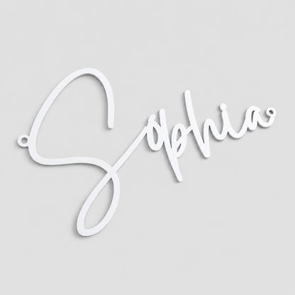 Personalized Metal Name Signs for Home Decor — Custom Fonts